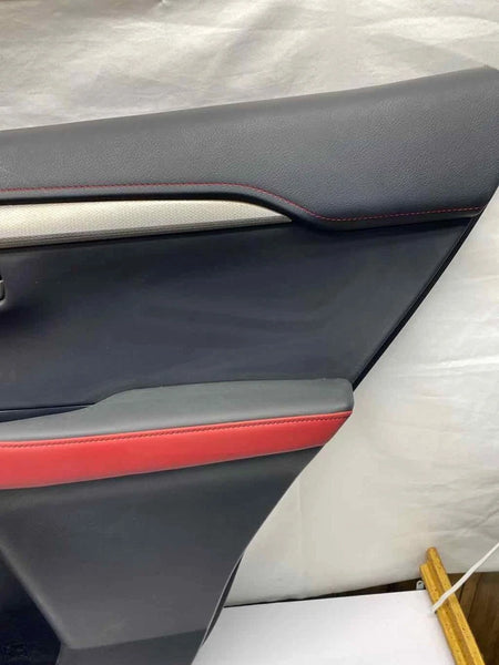 2021 LEXUS NX300 DOOR PANEL TRIM REAR RIGHT SIDE ASSY OEM 74650X1B01 BLACK/RED