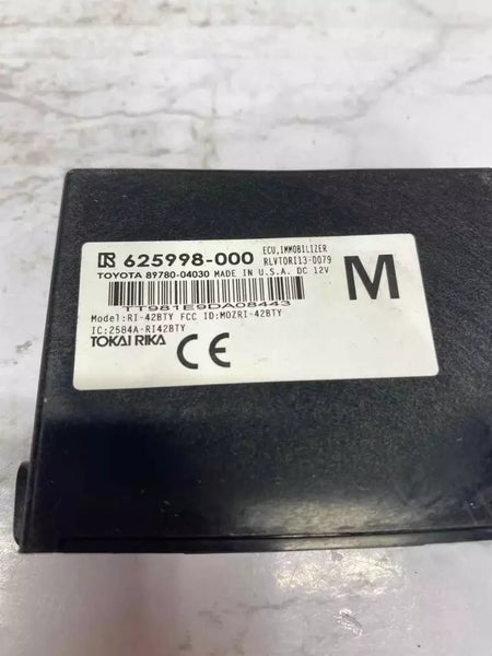 16 TO 23 TOYOTA TACOMA IMMOBILIZER CONTROL MODULE UNIT OEM 8978004030 BROKEN TAB