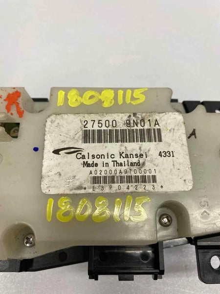 2009 TO 2014 NISSAN MAXIMA CLIMATE CONTROL HVAC PANEL UNDER DISPLAY OEM 275009N01A