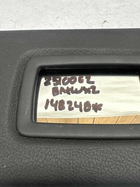 2018 TO 2022 BMW X2 SUN VISOR LEFT DRIVER SIDE BLACK VINYL ASSY OEM 51167429919