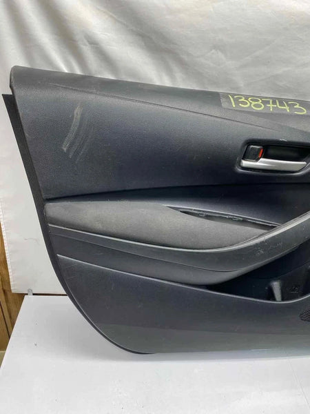 2017 TO 2019 TOYOTA COROLLA DOOR PANEL TRIM FRONT LEFT SIDE OEM 67612X1709 BLACK SEDAN