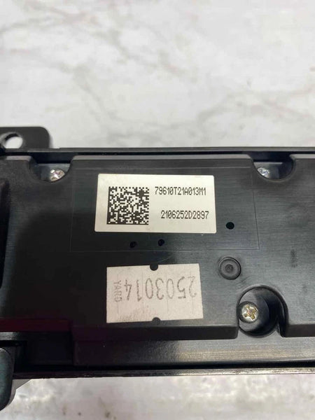 2022 HONDA CIVIC CLIMATE CONTROL HVAC AC PANEL 2.0L ASSEMBLY OEM 79610T21A01