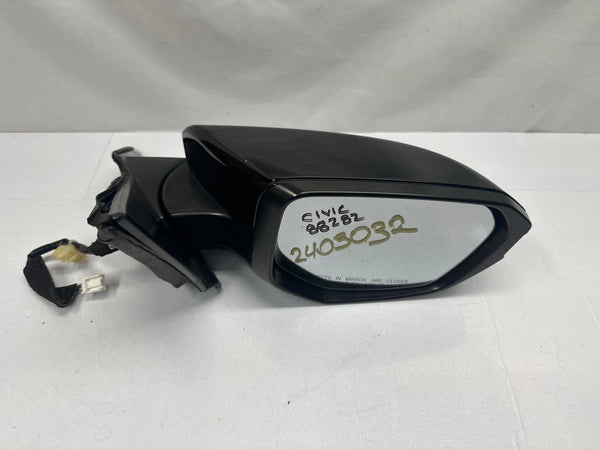 2018 TO 2021 HONDA CIVIC DOOR MIRROR RIGHT SIDE ASSY OEM 76201TBAA11ZF NH-731P BLACK