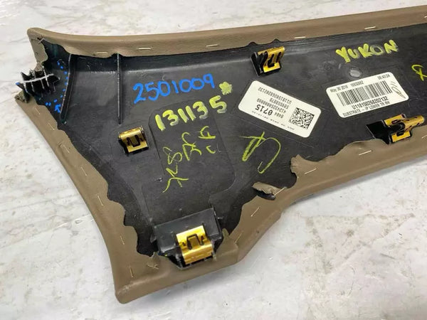 2015 16 17 18 19 20 GMC YUKON PANEL DE MOLDURA DEL TABLERO INFERIOR LADO DERECHO MARRÓN OEM 84040715