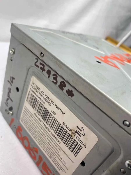 2007 2008 CHEVROLET IMPALA RADIO AM FM RECEIVER AM FM CD PLAYER MP3 OEM 15951758