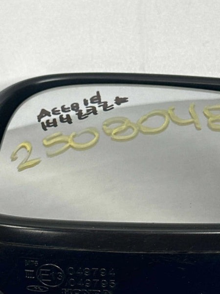 2024 HONDA ACCORD DOOR MIRROR RIGHT SIDE POWER OEM 7620830AA01 NH-731P BLACK