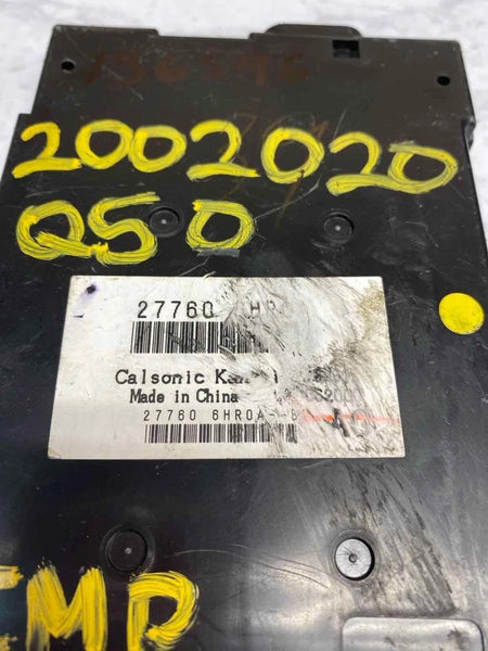 2019 TO 2023 INFINITI Q50 CLIMATE CONTROL AC HVAC MODULE NO HEATED SEATS OEM 277606HR0A