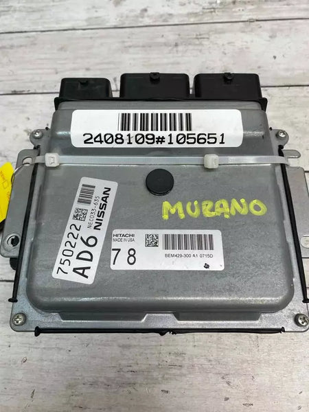 20 21 22 23 NISSAN MURANO ENGINE CONTROL UNIT ECU ECM BODY CONTROL AND KEY OEM 3.5L