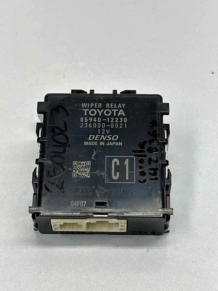 2022 TOYOTA COROLLA WIPER RELAY CONTROL MODULE UNIT ASSEMBLY OEM 8594012230