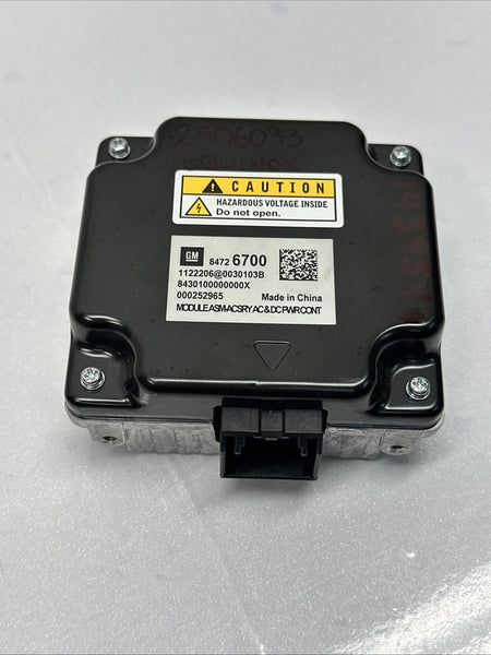 2018 TO 2023 CHEVY EQUINOX POWER INVERTER CONTROL CONVERTER MODULE UNIT OEM 84726700