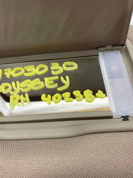 2011 TO 217 HONDA ODYSSEY SUN VISOR RIGHT SIDE ILLUMINATED ASSY OEM 83230TK8A01ZA