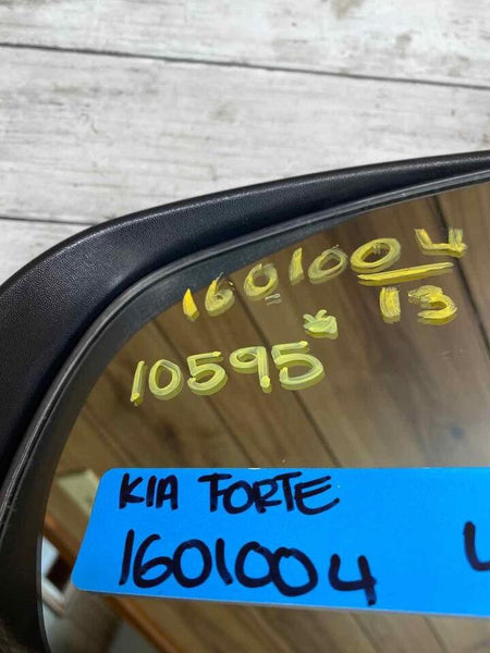 DOOR MIRROR KIA FORTE 10 13 COUPE LEFT SIDE W/TURN SIGNAL WHITE COLOR 876051M005