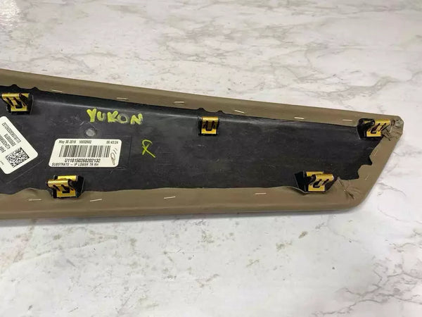 2015 16 17 18 19 20 GMC YUKON PANEL DE MOLDURA DEL TABLERO INFERIOR LADO DERECHO MARRÓN OEM 84040715