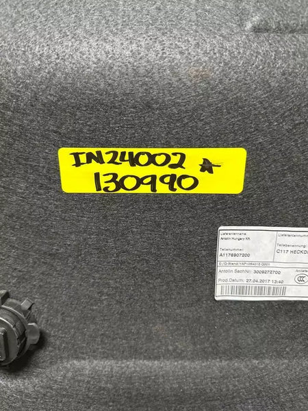 14 15 16 17 18 19 MERCEDES CLA250 TAPA DEL MALETERO CUBIERTA INTERIOR PANEL DE MOLDURA OEM 1176907200