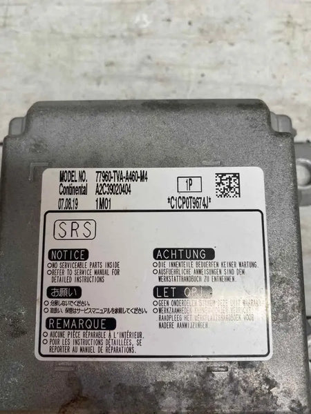 HONDA ACCORD 2018 TO 2020 OCCUPANHonda Accord occupant detection 2018 TO 2020 control module 1.5L OEM 77960TVAA46T DETECTION CONTROL MODULE 1.5L OEM 77960TVAA46