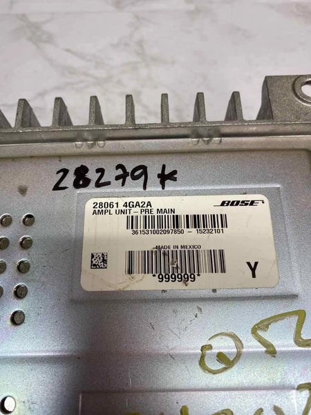 2015 INFINITI Q50 RADIO AM FM AMPLIFIER MODULE UNIT BOSE SYSTEM 3.7L 280614GA2A