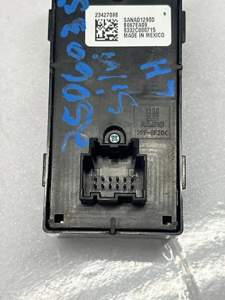 2014 TO 2019 CHEVY SILVERADO 1500 MASTER SWITCH 23427098 CLASSIC STYLE DOUBLE CAB