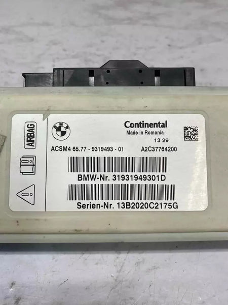 2012 13 14 15 16 17 18 BMW 320 UNIDAD DE MÓDULO DE CONTROL DE DETECCIÓN DE OCUPANTES OEM 31931949301D