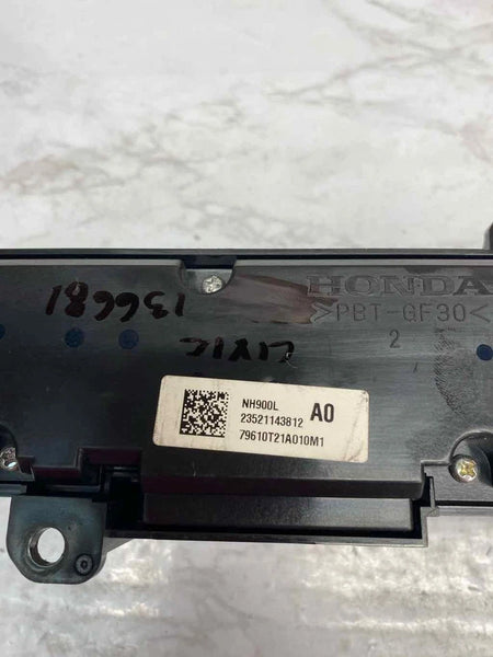 2022 HONDA CIVIC CLIMATE CONTROL HVAC AC PANEL 2.0L ASSEMBLY OEM 79610T21A01
