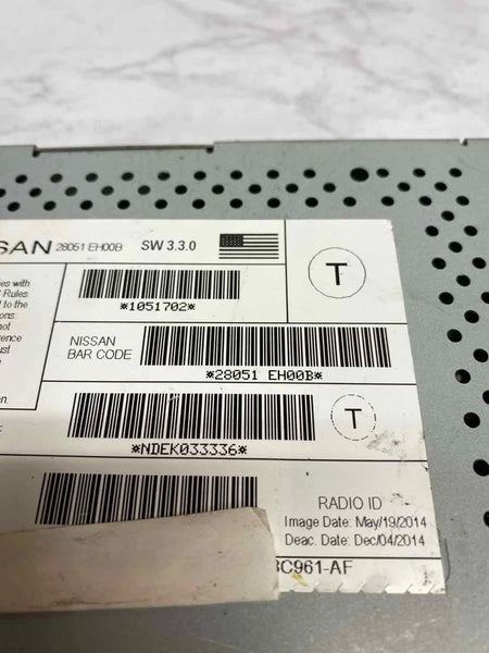 2015 INFINITI Q40 RADIO AM FM RECEIVER SATELLITE MODULE UNIT ASSY OEM 28051EH00B