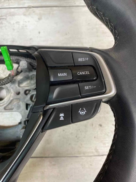 Honda Accord steering wheel 2018 to 2022 black leather assy OEM 78501TVAA10ZA
