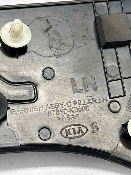 2020 TO 2022 KIA SOUL C PILLAR MOULDING REAR LEFT SIDE TRIM COVER OEM 87850K0000