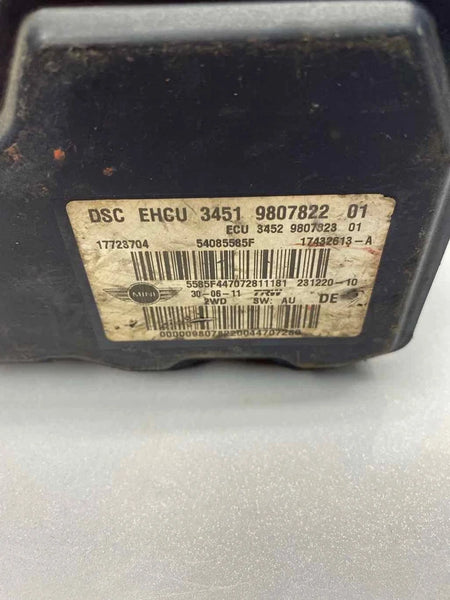 2012 BMW MINI COOPER ANTI LOCK BRAKE SYSTEM ABS PUMP ASSY THRU 10/11 34519807822