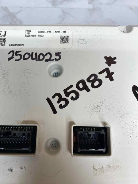 2021 2022 HONDA ACCORD INSTRUMENT CLUSTER SPEEDOMETER TURBO 1.5L OEM 78100TVAA23
