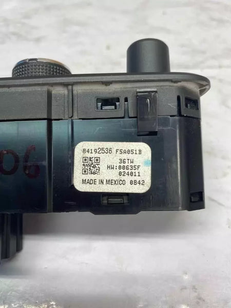 2021 CHEVROLET EQUINOX CONJUNTO DE INTERRUPTOR DE FAROL DO PAINEL OEM 84192536
