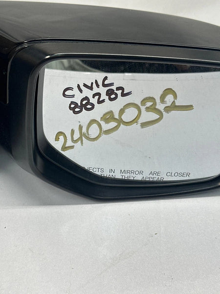 2018 TO 2021 HONDA CIVIC DOOR MIRROR RIGHT SIDE ASSY OEM 76201TBAA11ZF NH-731P BLACK
