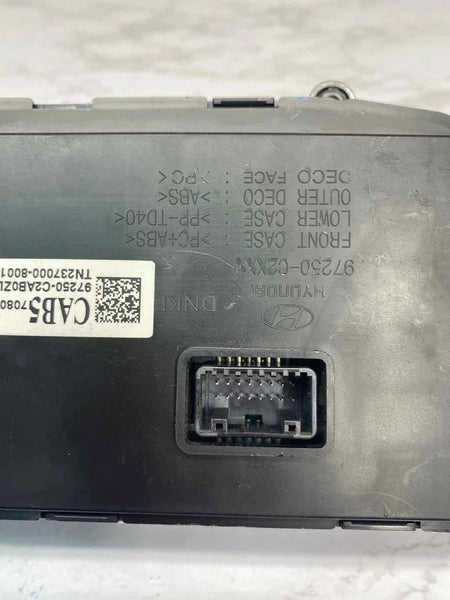 2018 2019 HYUNDAI SONATA CLIMATE CONTROL HVAC AC PANEL MANUAL OEM 97250C2AB0ZL5