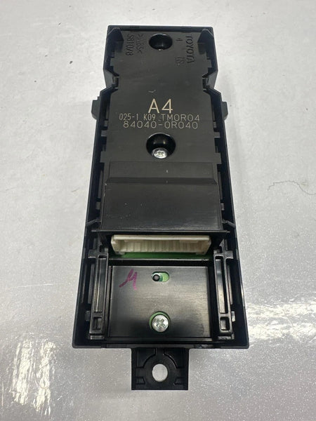 20 TO 22 TOYOTA COROLLA MASTER SWITCH FRONT DRIVER SIDE ASSY OEM 840400R040 SEDAN