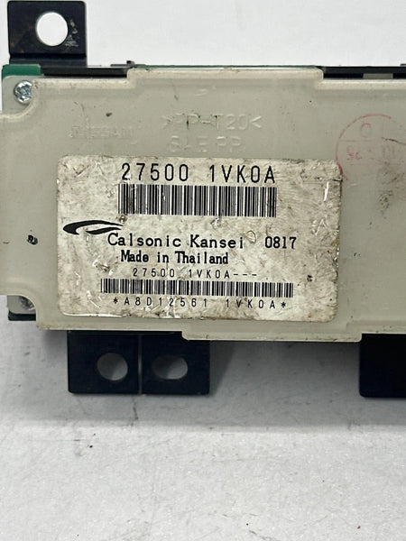 2011 TO 2015 NISSAN ROGUE CLIMATE CONTROL HVAC AC MANUAL PANEL OEM 275001VK0A