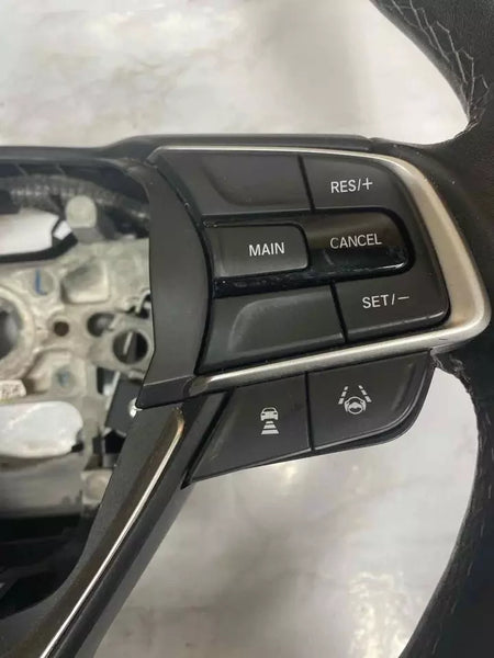 2018 TO 2022 HONDA ACCORD STEERING WHEEL LEATHER BLACK ASSY OEM 78501TVAA10ZA