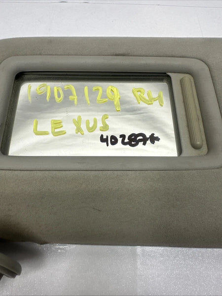 2016 2017 LEXUS IS200T SUN VISOR RIGHT SIDE ILLUMINATED ASSY OEM 7431053520C2
