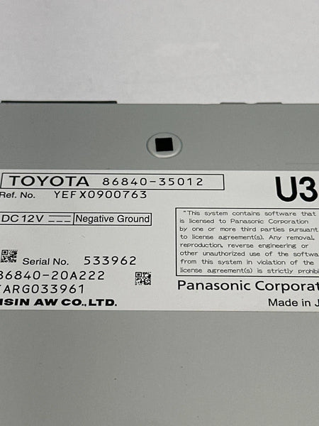 2021 2022 TOYOTA 4RUNNER RADIO AM FM STELLITE RECEIVER US MARKET OEM 8684035012