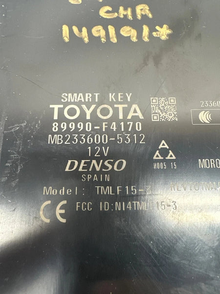 2020 TO 2022 TOYOTA CHR KEYLESS IGNITION CONTROL SMART KEY MODULE UNIT OEM 89990F4170
