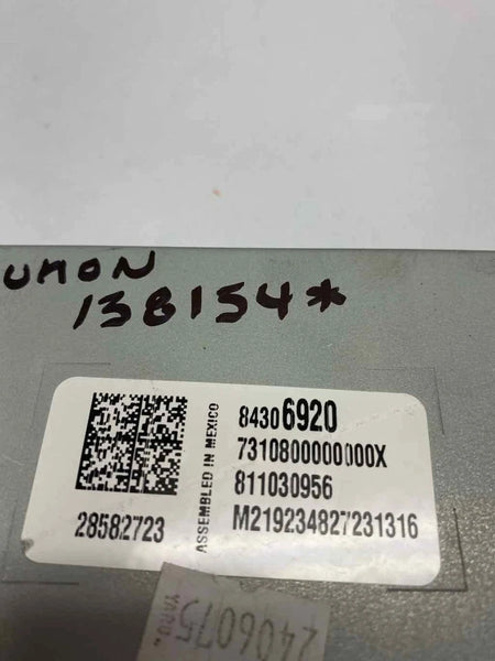 2018 TO 2020 GMC YUKON HUMAN MACHINE INTERFACE BYPASS CONTROL MODULE OEM 84306920