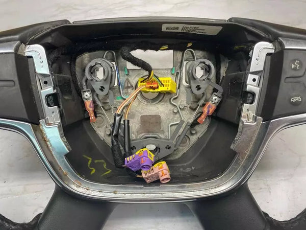 2019 CHEVROLET TRAVERSE STEERING WHEEL BLACK LEATHER ASSEMBLY OEM 84508160