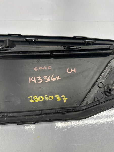 2018 HONDA CIVIC FOG DRIVING LAMP BEZEL FOG LIGHT FRONT LEFT SIDE OEM 71108