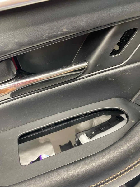 2024 MAZDA CX-90 DOOR PANEL TRIM FRONT LEFT SIDE BLACK LEATHER OEM KSR568450K