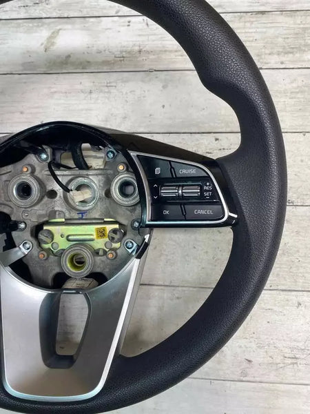 Volante Kia Optima 19 20 s/ couro s/ híbrido preto OEM 56100D4FC0WK
