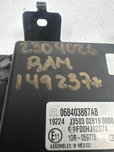 2019 DODGE RAM 1500 PICKUP NETWORK GATEWAY CONTROL MODULE UNIT ASSY OEM 059778