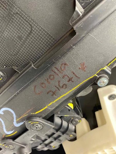 2020 TOYOTA COROLLA DOOR PANEL TRIM REAR LEFT SIDE OEM 67788X1708 BLACK/BLUE