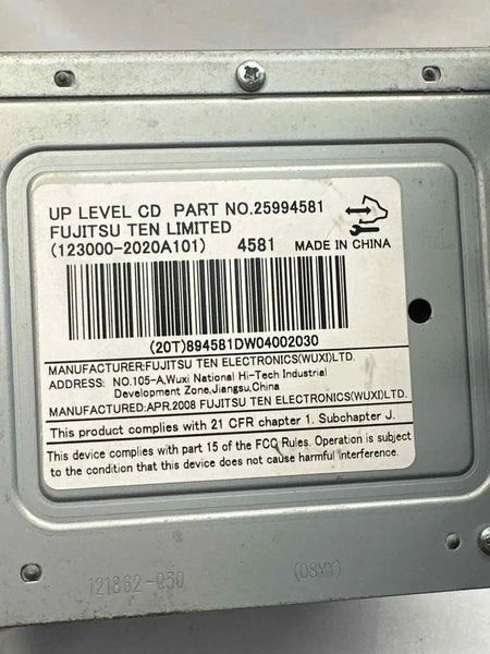 2009 CHEVROLET EQUINOX RADIO AM FM RADIO AM FM RECEIVER UNIT ASSY OEM 25994581