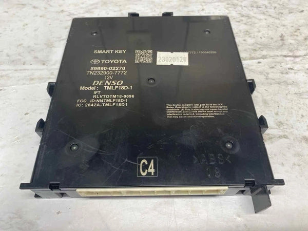 2020 TOYOTA COROLLA KEYLESS IGNITION CONTROL MODULE UNIT SEDAN ASSY OEM 8999002270