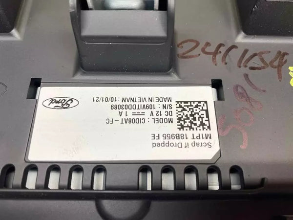21 22 FORD BRONCO RADIO AM FM RADIO PANTALLA CENTRAL TABLERO OEM M1PT18B955FE