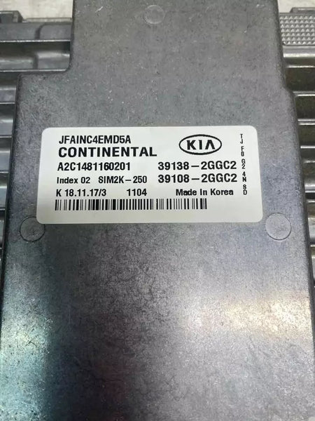 16 17 18 KIA OPTIMA ENGINE CONTROL UNIT ECU ECM MODULE OEM VIN 3 2.4L 391082GGC2