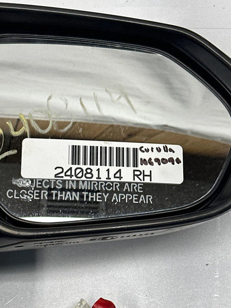 2020 TO 24 TOYOTA COROLLA DOOR MIRROR RIGHT SIDE POWER SEDAN OEM 8791012F60 BLACK 209
