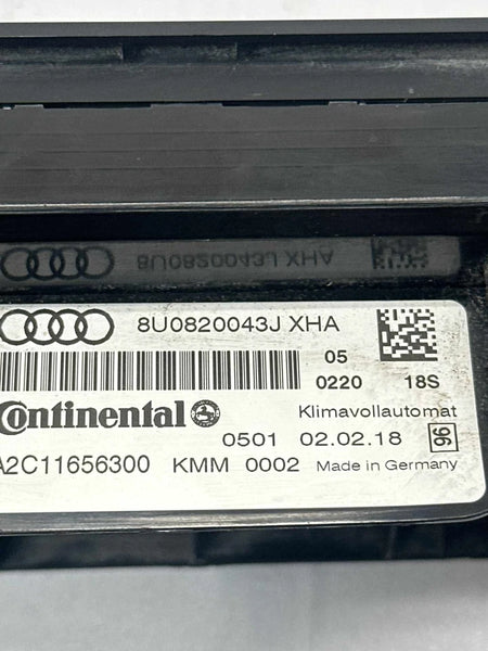 2017 TO 2018 AUDI Q3 CLIMATE CONTROL HVAC AC PANEL HEATED SEATS OEM 8U0820043JXHA